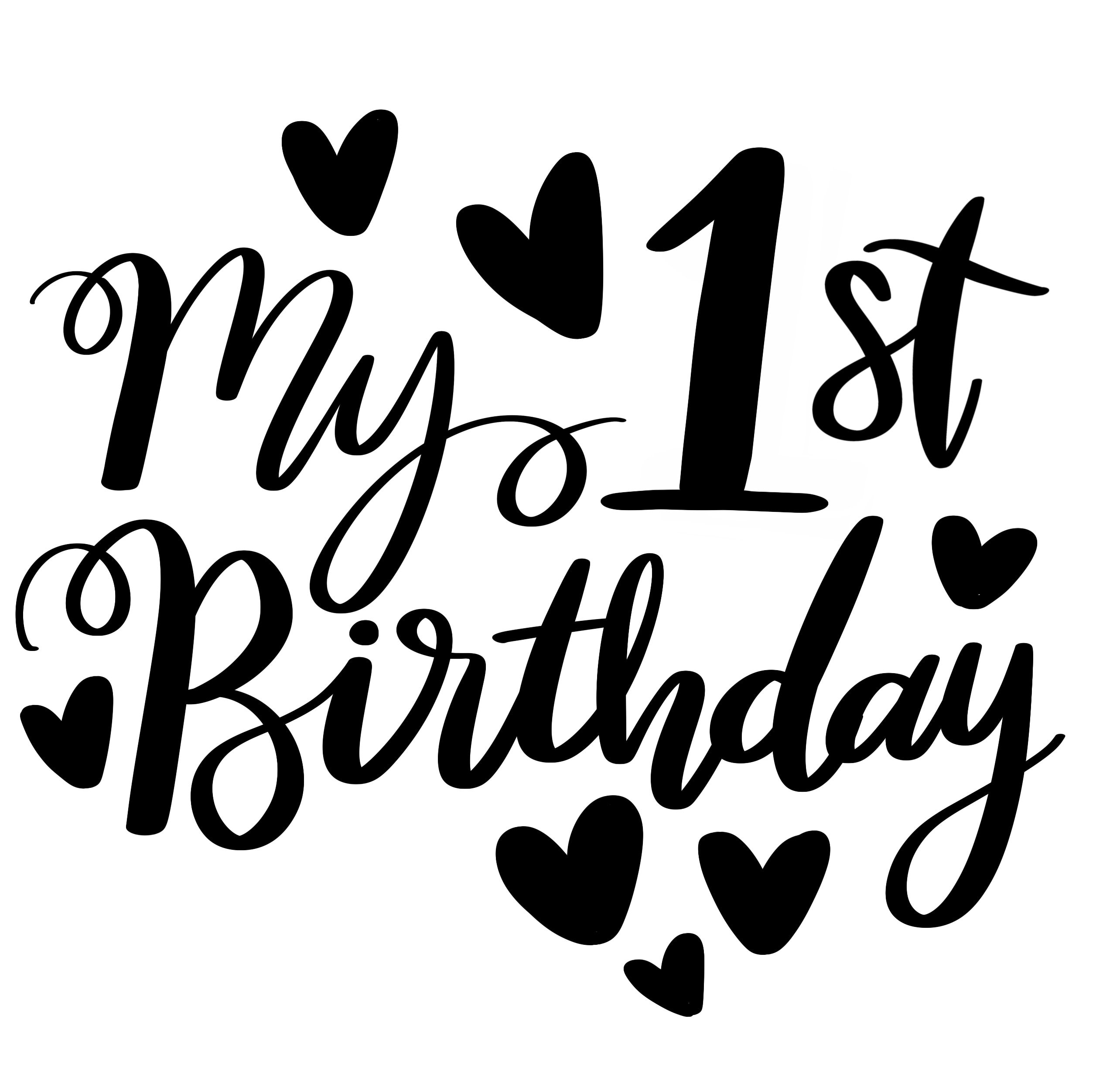My 1st Birthday Svg Png Ai Dxf Eps Pdf | Etsy