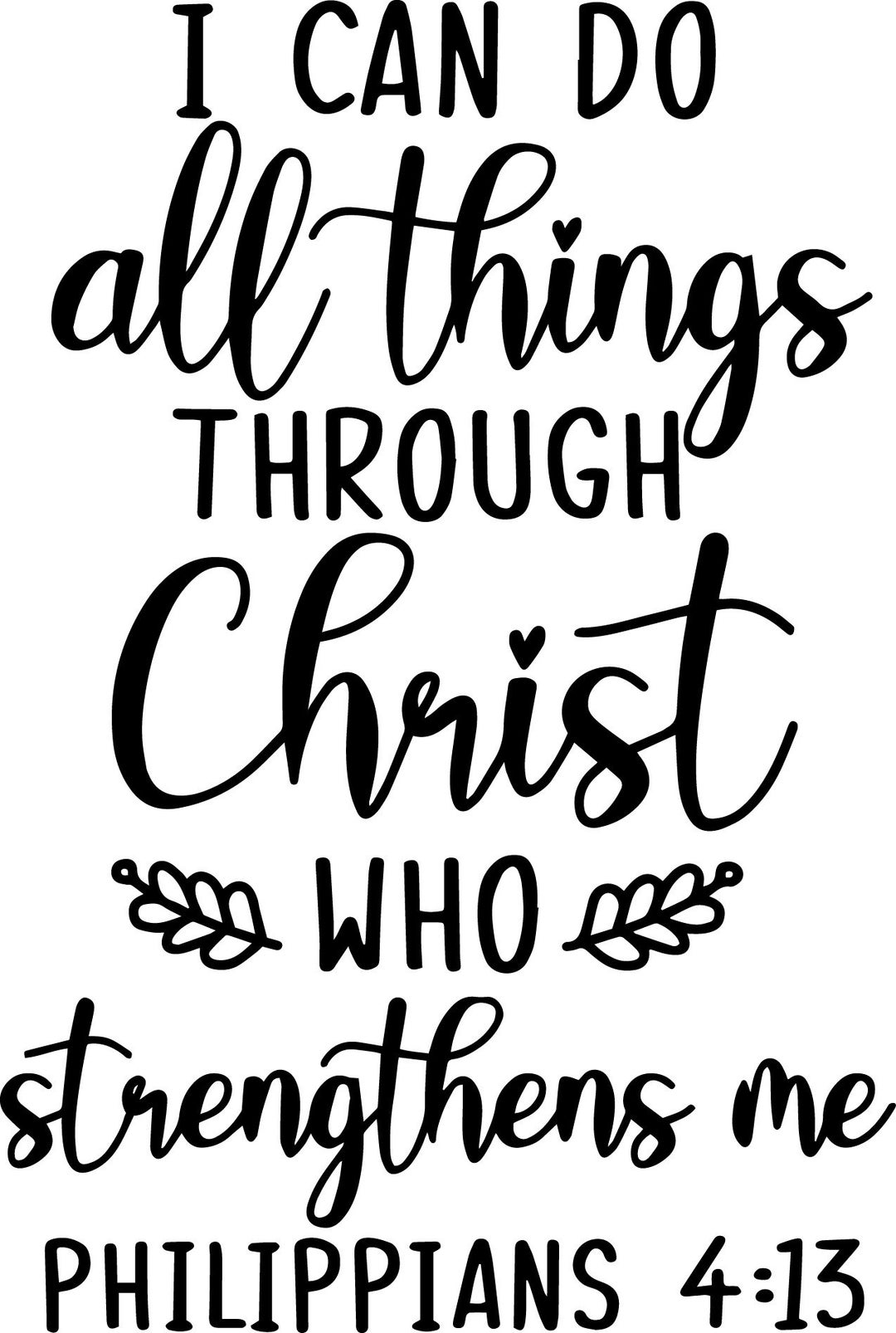 I Can Do All Things Through Christ Who Strengthens Me Svg, Png, Jpg