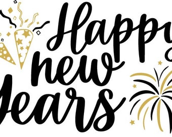 Happy New Years svg, png, pdf, jpg, ai, eps, dxf