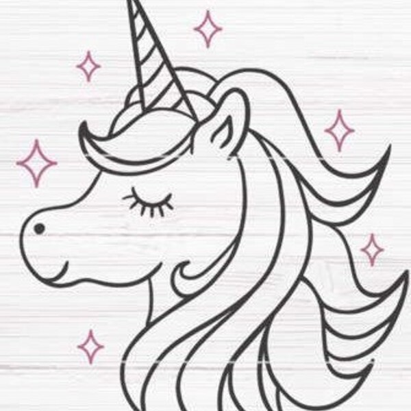 UNICORN CUT FILE, svg, png, pdf, jpg, eps, dxf