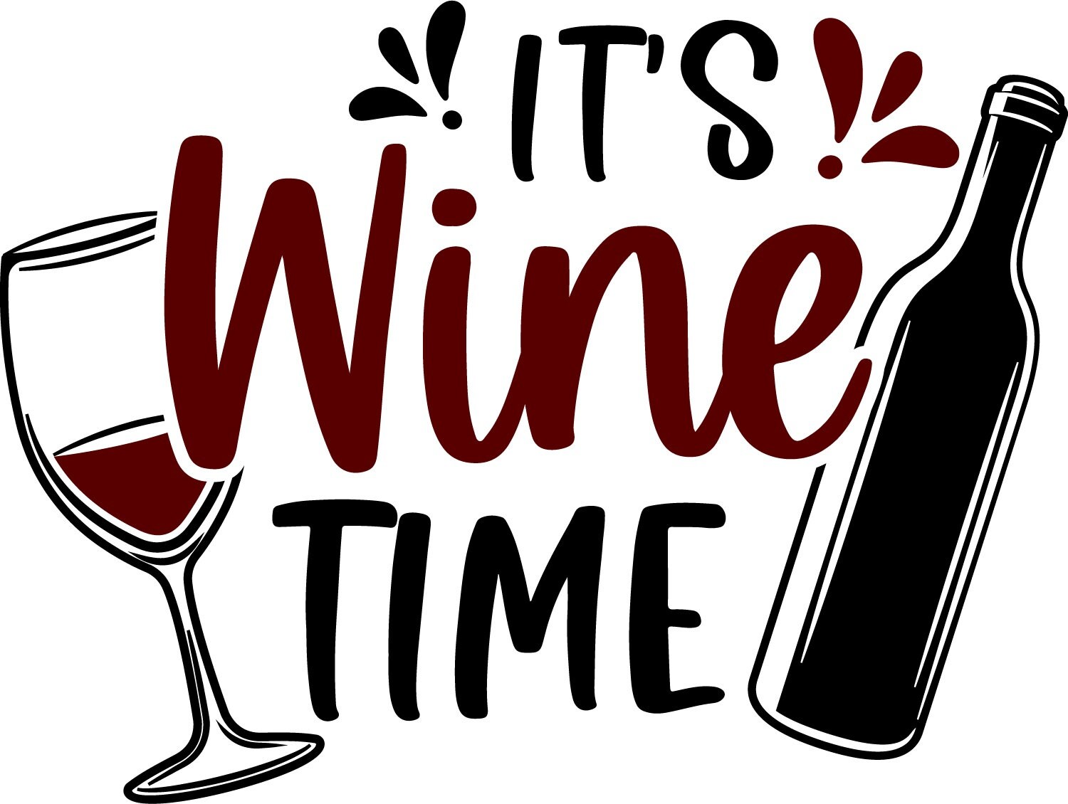 It's Wine Time Svg Png Ai Eps Jpg Etsy Denmark
