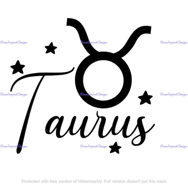 Taurus Zodiac Sign svg, png, jpg