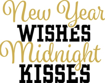 New Year Wishes Midnight Kisses