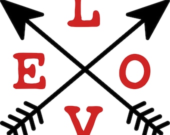 LOVE Arrow svg, png, jpg, eps, dxf