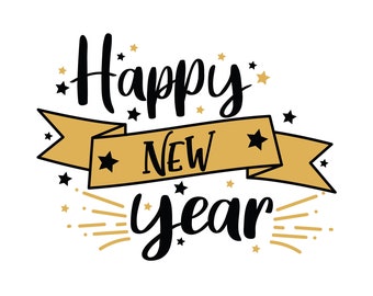 Happy New Year svg, png, jpg, ai, eps, dxf