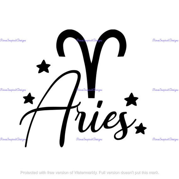 Aries Zodiac Sign Svg Png Jpg | Etsy