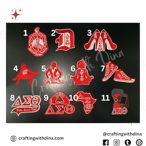 Small Iron-On Patches for Delta Sigma Theta