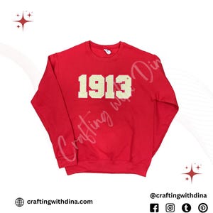 Crimson & Cream 1913 Sweatshirt
