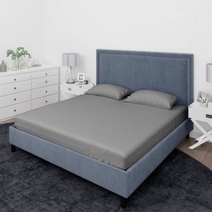 1000 TC Egyptian Cotton Fitted Sheet: 12" Deep Pocket