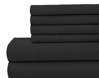 Bettwäsche Set aus ägyptischer Baumwolle mit Fadenzahl 400 - 24 "Tiefe Tasche