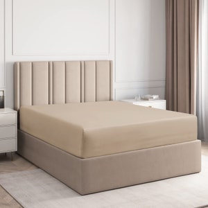 Fitted Sheet, 800-TC, 10-Inch Deep Pockets, Egyptian Cotton, Soft Sateen Weave, 800 Thread Count , Breathable, Fade Resistant,