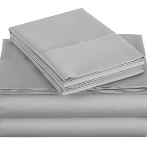 30&quot; Extra Deep Pockets 100% Pure Giza Sheets, Giza Cotton 4-Piece High Thread Count Long-Staple Cotton Breathable, Soft, Sustainable