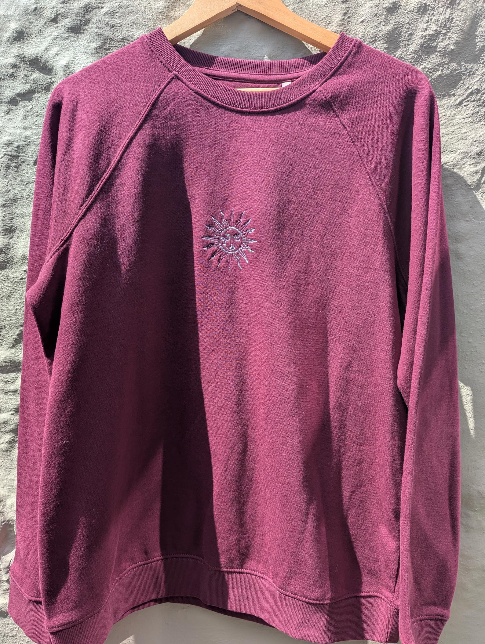 Organic Cotton Embroidered Sun Sweatshirt 