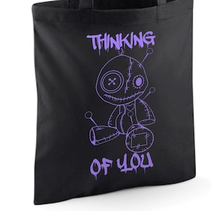 Thinking of you Tote Bag, Voodoo Bag, Made to order - Unisex Printed T-Shirt