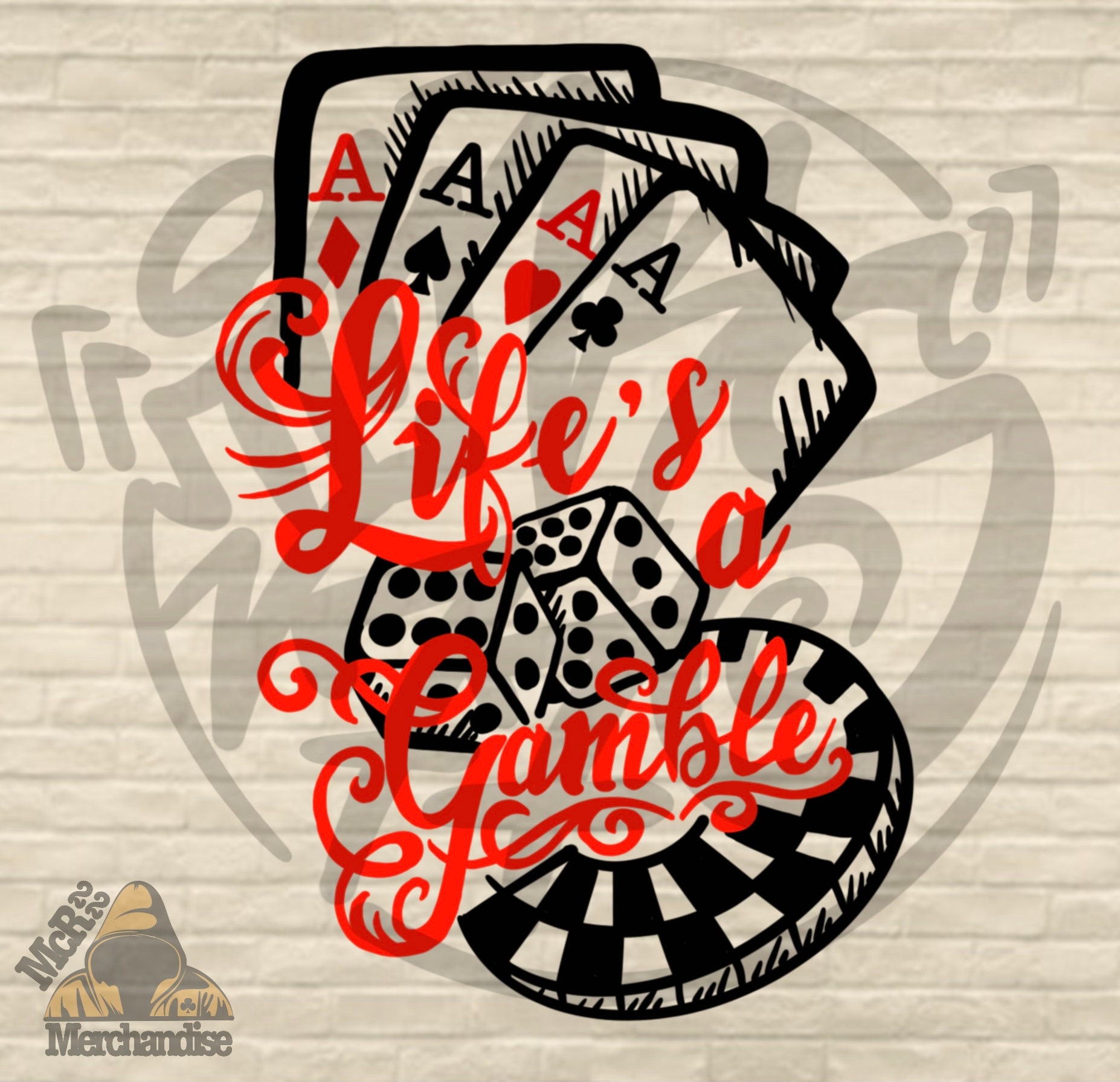 PNG DIGITAL DOWNLOAD life's A Gamble Design Etsy