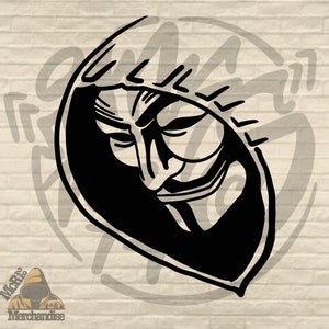 PNG DIGITAL DOWNLOAD - &quot;Hooded Anon&quot; Anonymous Hooded Design - Sublimation Design  - Png Digital Instant download
