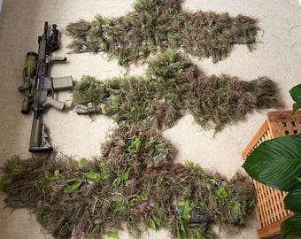 Custom / Bespoke Leaf / Ghillie Suit Cobra hood (head and shoulders ghillie)