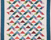 Rocky Mountains Twin or Queen Quilt Pattern with tips for sewing in flannel - digital pattern