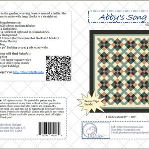 Abby's Song Queen Quilt Pattern easy to make, easier to enjoy digital PDF pattern image 4