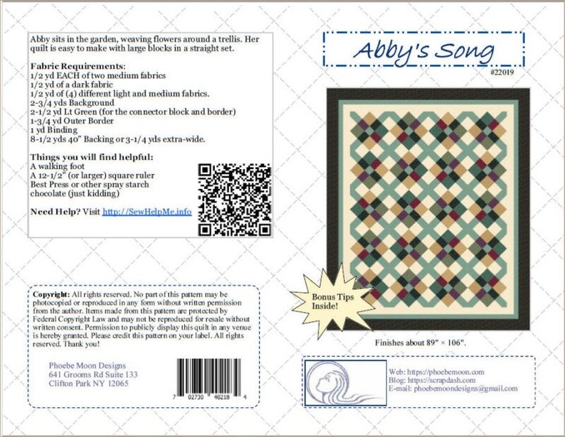 Abby's Song Queen Quilt Pattern easy to make, easier to enjoy digital PDF pattern image 4
