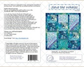 Save the Whales Queen Quilt Pattern (digital pattern)