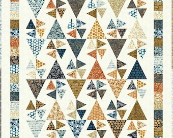 Confetti Twin Quilt Pattern uses Fat Quarters for confident beginners (digital PDF pattern)