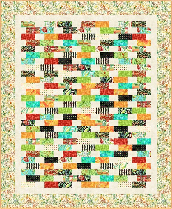 Growing Garden Scrappy Lap Quilt Pattern digital Pattern Etsy