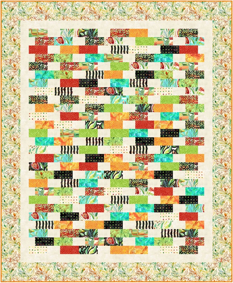 Growing Garden Scrappy Lap Quilt Pattern digital Pattern Etsy