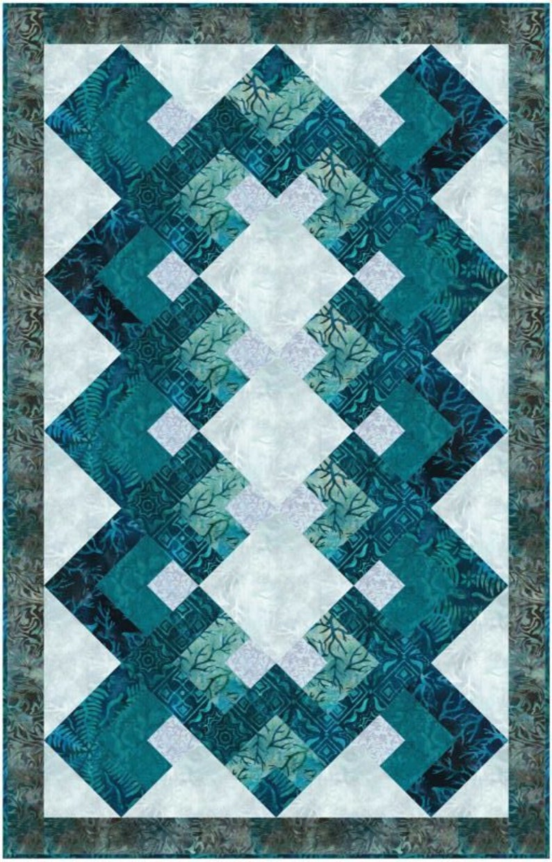 Arctic Mountain Table Runner Quilt Pattern Digital Pattern image 1