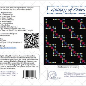 Galaxy of Stars King Quilt Pattern Digital Pattern image 5