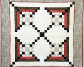 Appian Way Log Cabin Quilt Pattern (Digital Pattern)