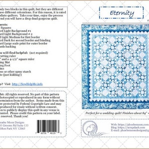 Eternity Queen Sized Quilt Pattern Digital Pattern image 5