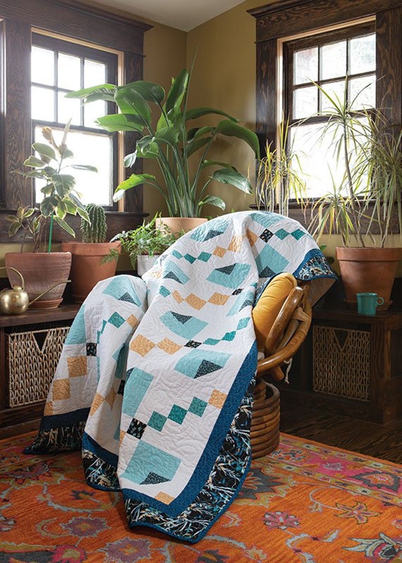 Peek-a-boo Throw Quilt Pattern Digital Pattern imagem 5