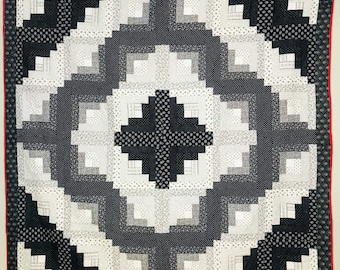 Lincoln Log Cabin King Sized Quilt Pattern (Digital Download)