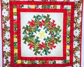 Wreath & Garland Wall Quilt Pattern (Digital Download)