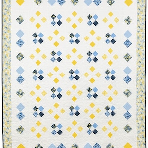 Hier ist die Sun Throw Quilt Anleitung - Fat Quarter Freundlich!  Digitales Schnittmuster