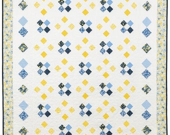 Here Comes the Sun Throw Quilt Pattern - Fat Quarter Friendly!  Digital Pattern