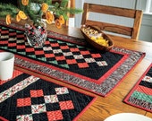 Black Pearl Table Topper and Placemat Set Quilt Pattern (physical pattern)