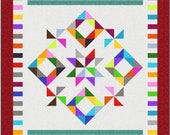 Dancing in the Stars - Twin Quilt Pattern Designed for 10" Layer Cake squares (Digital Download)