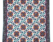 Midnight Gardens Queen Sized Quilt Pattern (Digital Pattern)