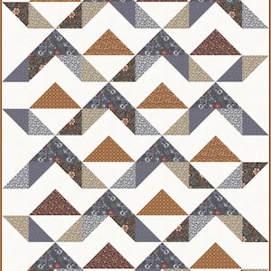 Dusky Mountains Baby Quilt with Bonus Table Runner Physical Pattern