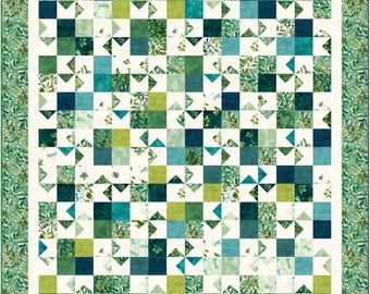 Growth Spurt Quilt Pattern – Layer Cake Friendly Throw (PDF Pattern)