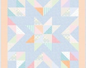 Soft Hearted Baby Quilt Pattern for Flannel - soft colors, soft fabric, crib size, great baby gift! Digital PDF pattern to download