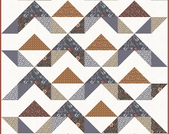 Dusky Mountains Baby Quilt with Bonus Table Runner Digital Pattern