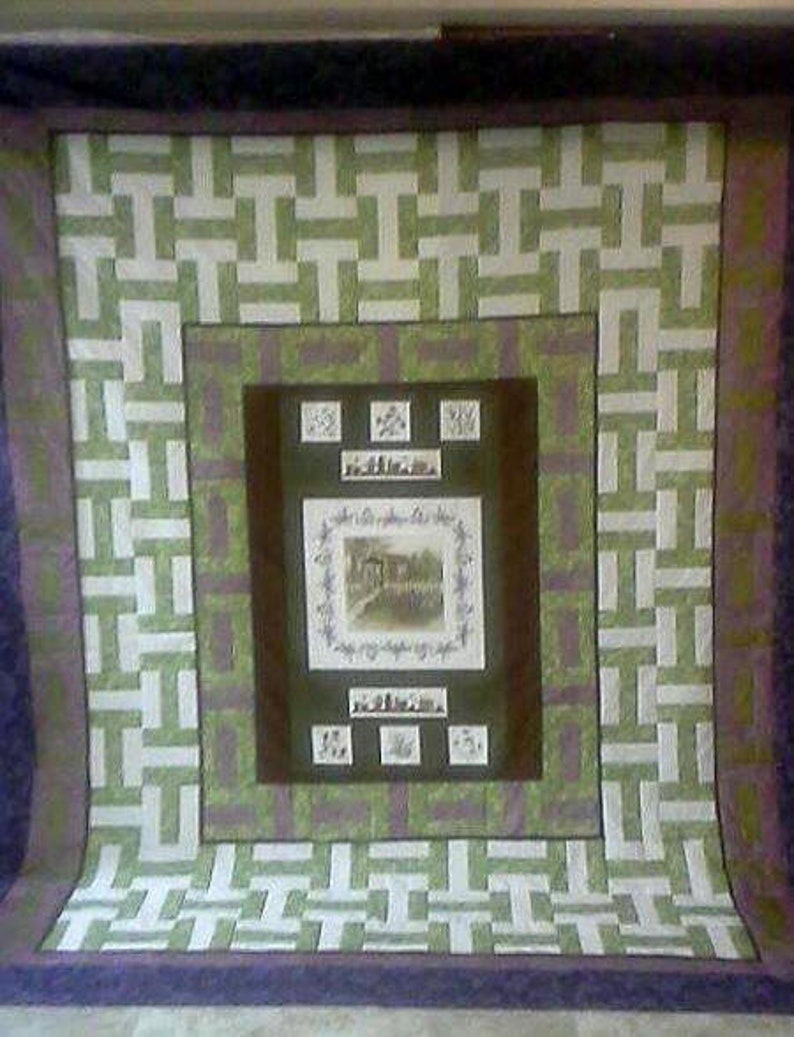 Blooming Rails King Size Quilt Pattern Digital Pattern image 3