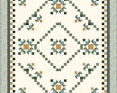 Nestled Star Queen Quilt Pattern - It's not needlework, it's a quilt! Easy to make. (Digital PDF Download)