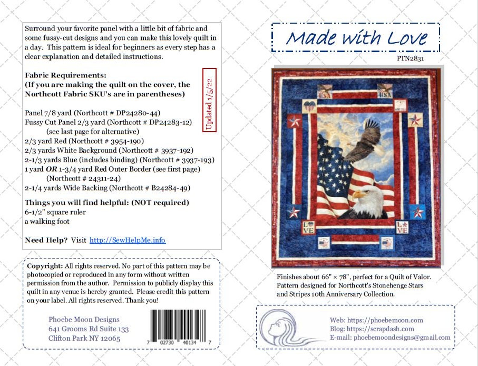 With Love Quilt Pattern - Digital Download - Etsy