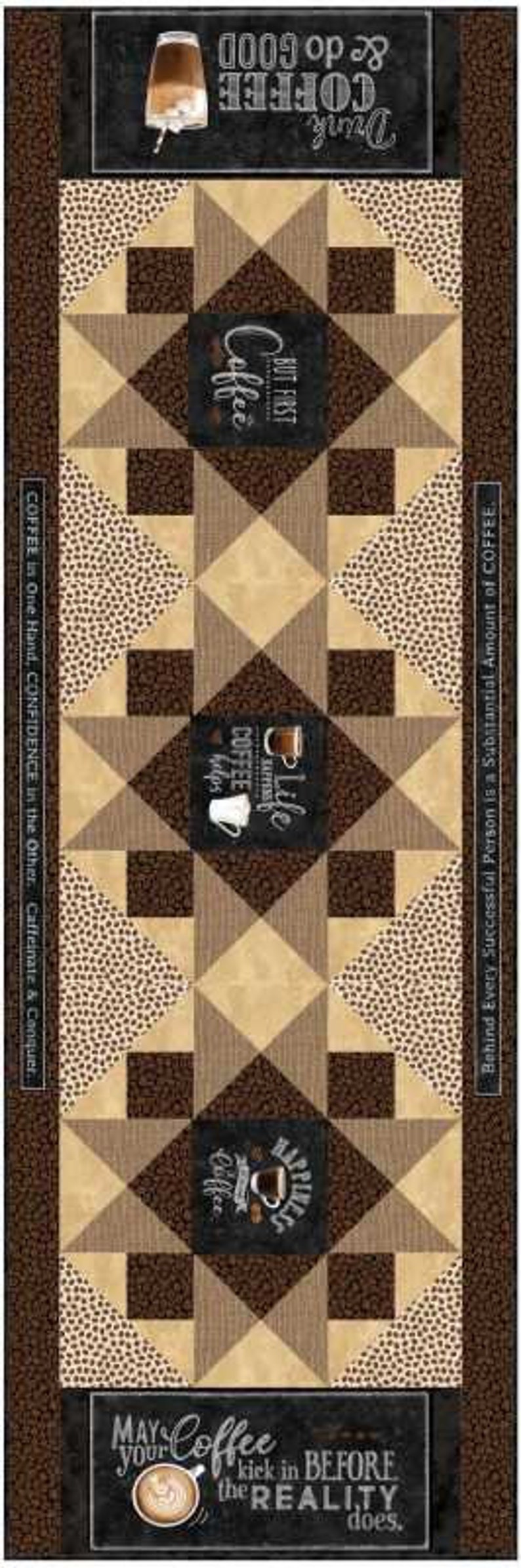 Good Morning Quilt Table Runner Digital Pattern Etsy
