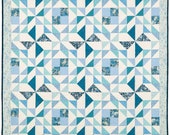 Wind and Waves Throw Quilt Pattern (Digital Pattern)