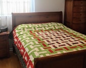 Blooming Rails King Size Quilt Pattern (Digital Pattern)